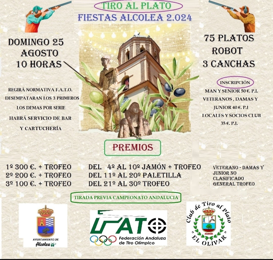 TORNEO DE TIRO AL PLATO FIESTAS ALCOLEA 2024